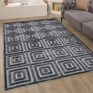 Giza Home Madu Gri Yumuşak Peluş Shaggy Çocuk Odası Oturma Odası Salon Mutfak Halısı 1373Y_RN11
