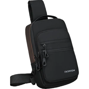 Love Home Yeni Erkek Göğüs Çantası Crossbody Çantası Omuz Çantası Büyük Kapasiteli Çanta Gündelik Çok Fonksiyonlu Sırt Çantası Su Geçirmez Göğüs Çantası (Yurt Dışından)