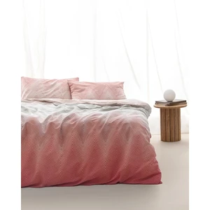 Madame Coco Navarre Pamuklu King Size  Baskılı Nevresim Takımı - Bej/Mercan