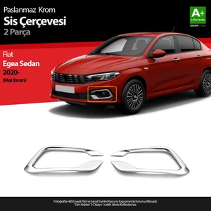 Fiat Egea Sedan Krom Sis Çerçevesi 2 Prç. 2020 Üzeri (Mat Krom) A+ Kalite