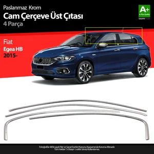 Fiat Egea HB Krom Cam Üst Çıtası 4 Prç. 2015 Üzeri