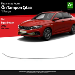 Fiat Egea Sedan Krom Ön Tampon Çıtası 2020 Üzeri (Mat Krom) A+ Kalite