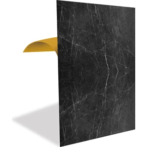 Kendinden Yapışkanlı Belgium Black Mermer Desenli Pvc Panel 41X62 cm (4 Adet) 1 M²