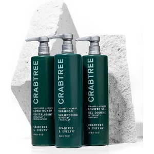 Crabtree & Evelyn Cleanse + Clarify Shampoo 443 ml + Conditioner 443 ml + Shower Gel 443 ml