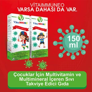 Vitaimmuneo Multivitamin ve Multimineral Içeren Şurup 150 ml