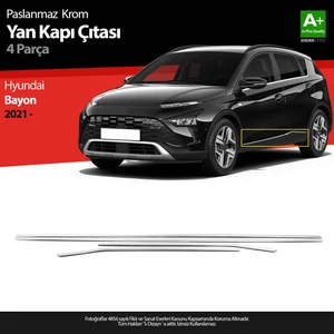 Hyundai Bayon Krom Yan Kapı Çıtası 4 Prç. 2021-2024 A+ Kalite