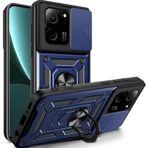 M.TK Moveteck Xiaomi 13T 512 GB 12 GB Ram Uyumlu Kılıf Kamera Korumalı Yüzüklü Standlı Armor Military Zırh Tank Kapak
