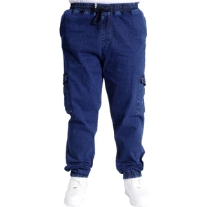 Battal Beden Erkek Kot Pantolon Chıef Blue Lastikli 23919 Lacivert