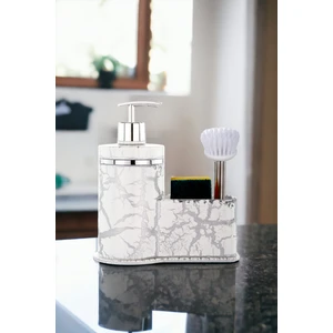 Granit Desenli Sıvı Sabunluk Mutfak Banyo Deterjanlık Sabunluk Fırça Sünger Dahil Değildir