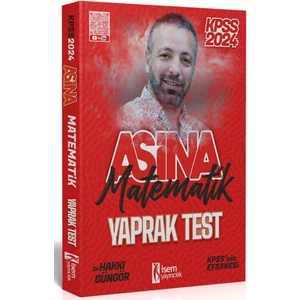 İSEM Yayıncılık 2024 KPSS Matematik Çek Kopart Yaprak Test