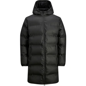 Jack & Jones Jcoelements Pu Long Puffer Siyah