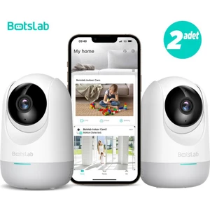 360+ C211 2k Pro Mini Bundle Wifi 360° Akıllı Güvenlik Kamerası Bebek Monitörü Evcil Hayvan Kamerası Iç Mekan Kamerası Ip Kamera 2'li Paket (Distribütör Garantili)