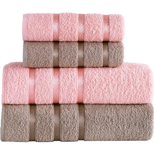 Shine Ars Home Diane 4 Parça Banyo Havlu Seti Hamam Takımı 50X90-70X140 cm