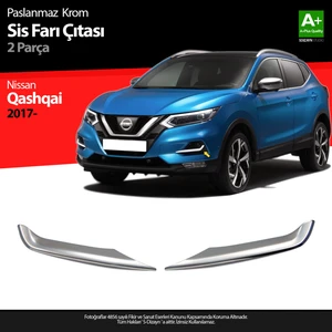 Nissan Qashqai Krom Sis Farı Çıtası 2 Prç 2017-2021 A+ Kalite