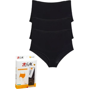 3'lü Kadın Siyah Modal Geniş Rahat Kilot Hamile Külodu