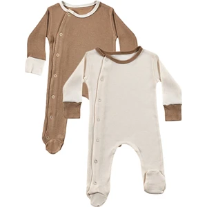 Tiny Lamb Milky Chocolate Bebek Tulum Takımı 2 Parça Unisex Organik Pamuk Yenidoğan Hediye Seti