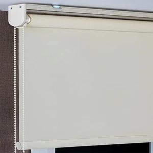 Ithal Kalın Krem Stor Güneşlik Perde Etek Dilimsiz(Alüminmyumkasa)