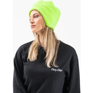 Kadın Neon Yeşil Kulaklı Polar Bere