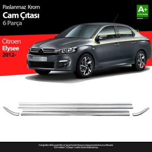 Citroen C-Elysee Krom Cam Çıta 6 Prç 2013-2017 A+ Kalite