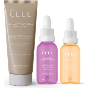 The Ceel Cilt Aydınlatan, Koyu Lekelerde Etkili, Yenilemeye Yardımcı 3'Lü Set