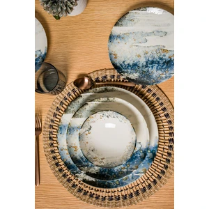 Chichi Home Blue Ocean Neo 24 Parça 6 Kişilik Porselen Yemek Takımı