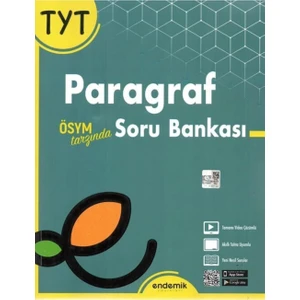 Endemik 2022 Tyt Paragraf Soru Bankası