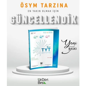 ÜçDörtBeş Yayınları TYT 12'li Matematik Deneme