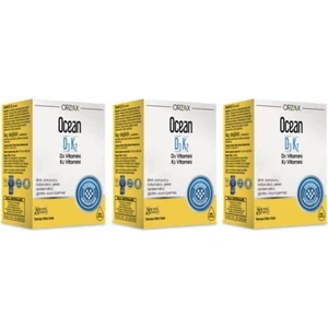 Ocean D3K2 Damla 20 ML x 3 Adet