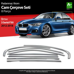 Bmw 3 Serisi F30 Krom Cam Çerçeve Seti 8 Prç 2012-2017 A+ Kalite