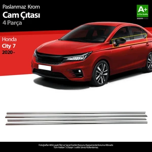 Honda City Krom Cam Çıtası 4 Prç. 2020 Üzeri A+ Kalite