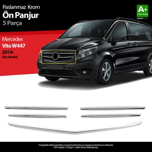 Mercedes Vito W447 Krom Ön Panjur Dar Model 5 Prç. 2014-2020