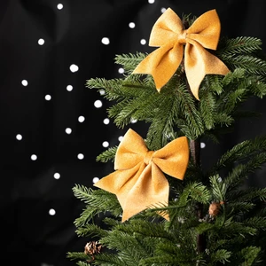 Karaca Home New Year Yılbaşı Ribbon Gold Ağaç Kurdelesi 12X13 cm