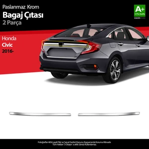 Honda Civic Krom Bagaj Çıtası 2 Prç 2016-2021 A+ Kalite