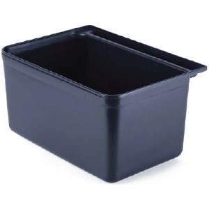 Plastik Servis Arabası Kaşık ve Çatal Kutusu Siyah