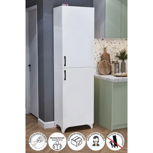 Çok Amaçlı Dolap Tuna Erzak Dolabı Banyo Dolabı Kiler Dolabı Mutfak Dolabı Beyaz