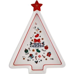 New Year Yılbaşı Sunum Tabağı 21 cm Merry Christmas