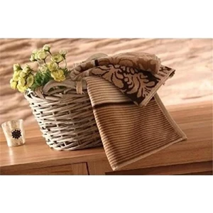 Damask Desenli Havlu 50X90 Kahve