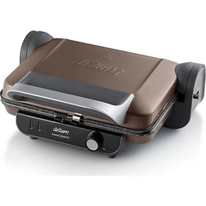AR2006-T Panini Granit Izgara ve Tost Makinesi 1800 W, Kahverengi, 4 Dilim Kapasiteli Tek Taraflı Plaka