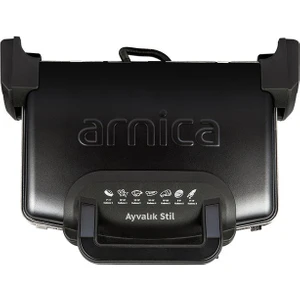 ARNICA GH26262 AYVALIK STIL GH26262 TOST MAKINESI SIYAH