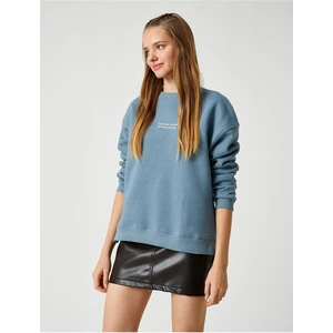 3WAL10043IK Mavi 624 Genç Kız Jersey Sweatshirt