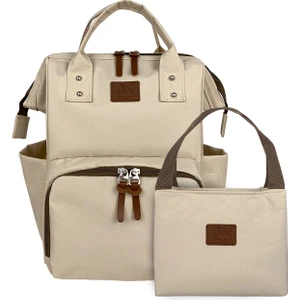 Star Takım Anne Bebek Bakım Sırt Çantası Bej