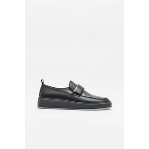 Siyah Deri Erkek Loafer