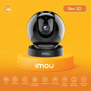 Rex 3D Iç Ortam Wi-Fi PT Kamera 3 MP - Evcil Hayvan Algılama-Gece GÖRÜŞ-360° Hareket-Hareket ve Insan Algılama-İki Yönlü Konuşma-SD KART-ONVIF-(IPC-GS2DP-3K0W)