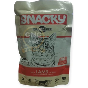 Tahılsız Jel Içinde Kuzu Etli Yetişkin Kedi Yaş Mama Pouch 85 gr