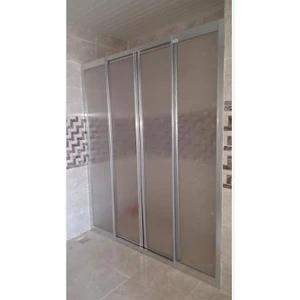 Parlak Profilli Orta Açılır Mika Duşakabin