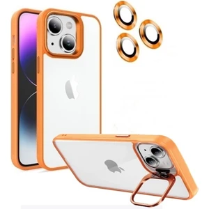 Iphone 15 Plus Kılıf Standlı Kamera Lens Koruyucu Alp