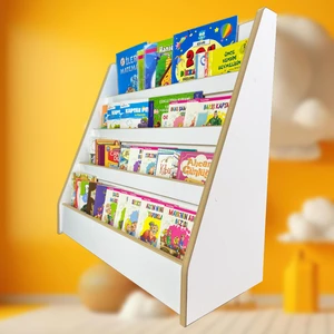 Emdief Home Bebek Çocuk Oyun Odası Melis Serisi Montessori Kitaplık - Çocuk Odası Kitap Rafı - Yerden Kitaplık