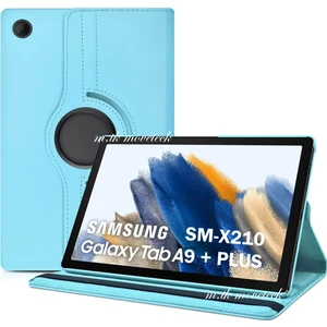 M.TK Moveteck Samsung Galaxy Tab A9 Plus 11 Inç Tablet Uyumlu Kapaklı Kılıf 360 Derece Tam Koruyucu Zırh SM-X210