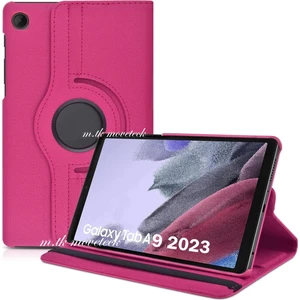 M.TK Moveteck Case Logic Samsung Galaxy Tab A9 8.7 Inç Uyumlu Kılıf 360 Dönebilen Standlı Kapak Ekran Koruyucu SM-X110