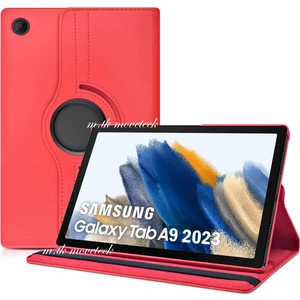 M.TK Moveteck Case Logic Samsung Galaxy Tab A9 8.7 Inç Uyumlu Kılıf 360 Dönebilen Standlı Kapak Ekran Koruyucu SM-X110